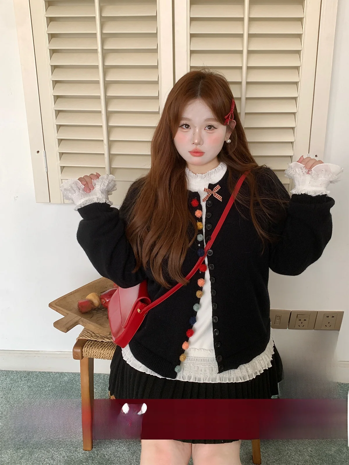 

Loose Knitted Sweater Women's plus Size Bla Winter New Sle Color Button Open Cardigan Coat Dazhuang Comfortable Fit Long ...