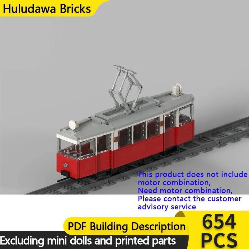 

Конструктор City Car Model MOC: Высокоскоростной поезд, польский трамвай, модульная технология, детские праздничные подарки, игрушки для сборки