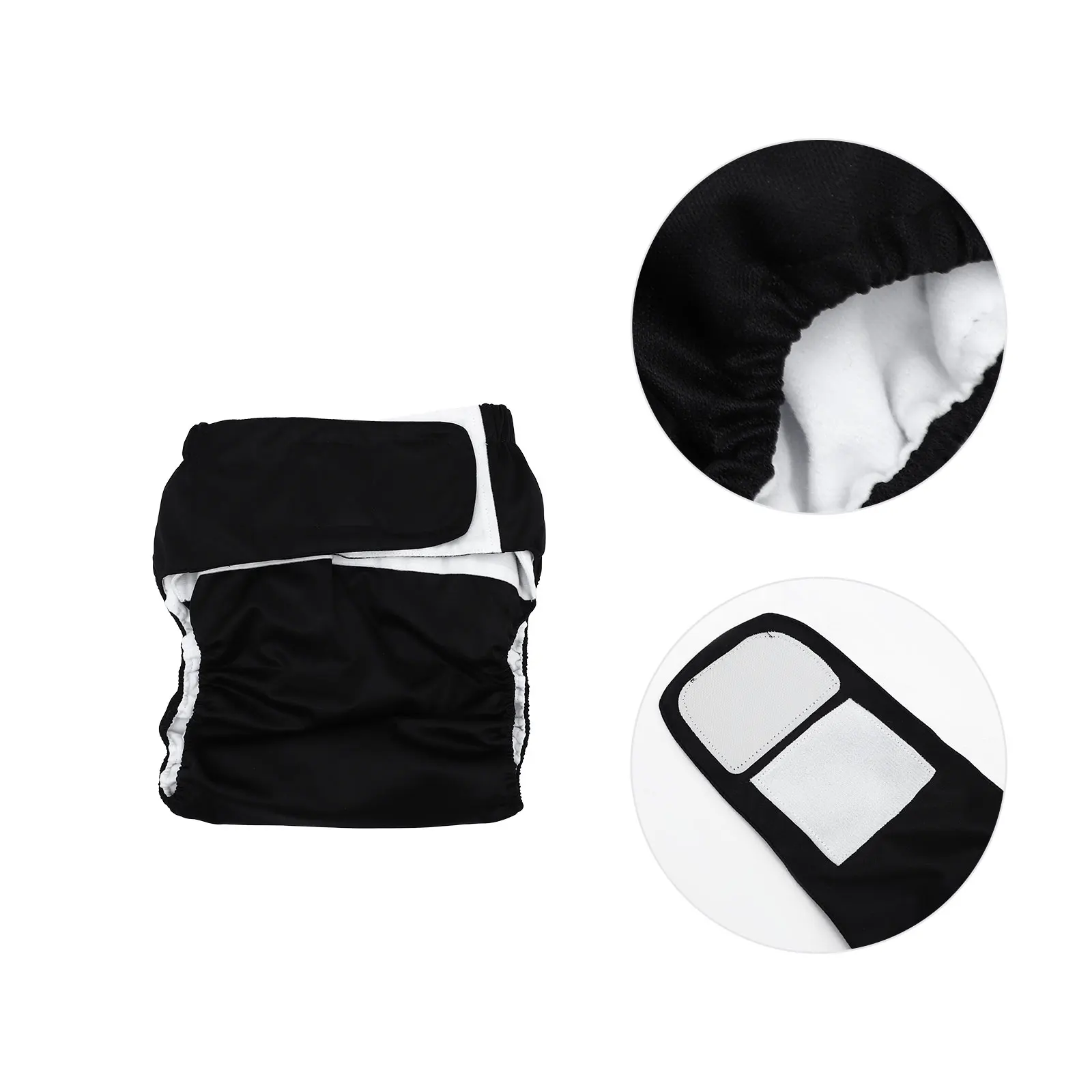 1 قطعة حفاضات قماشية للبالغين قابلة للتعديل مقاومة للماء ماصة وقابلة لإعادة الاستخدام وقابلة للغسل وسادة سلس البول مريحة