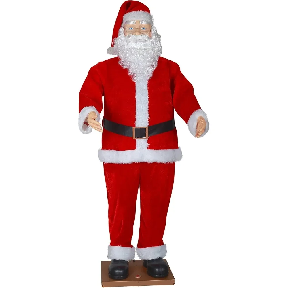 

Life Size Animated Dancing Santa with Realistic Face