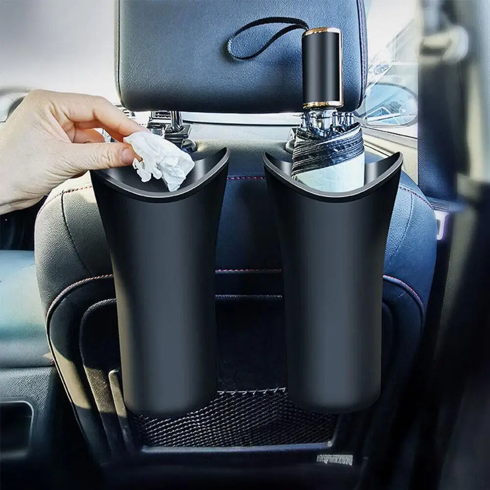 

Car Umbrella Rack Barrel Storage Box Waterproof Hanging Umbrella Kettle Rack Barrel Trash Can Storage Box Black Plastic Holder