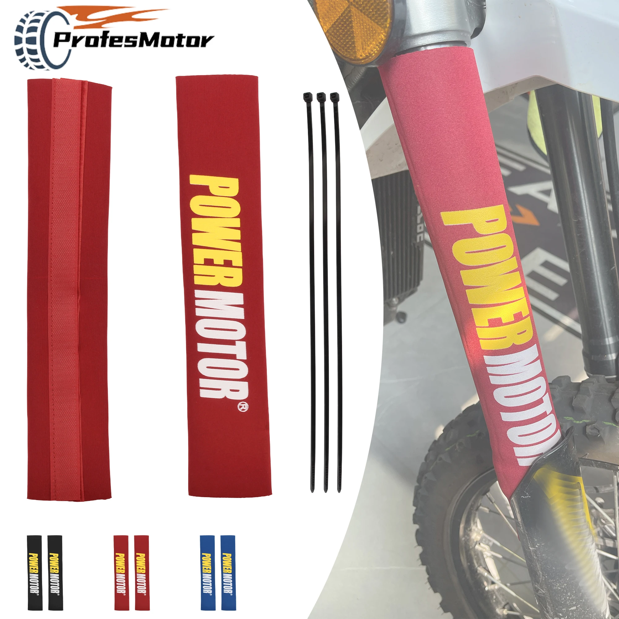 

Motorcycle Front Fork Protector Rear Shock Absorber Guard Wrap Cove Modification Accessories For CRF YZF KLX ATV Quad Motocross