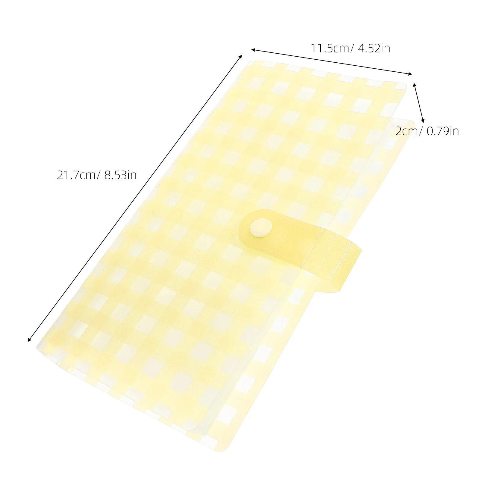 Frosted 240- Holder Cute Cartoon Grid Design Mini Photo Business Card Album Portable Office Travel Organizer Secure