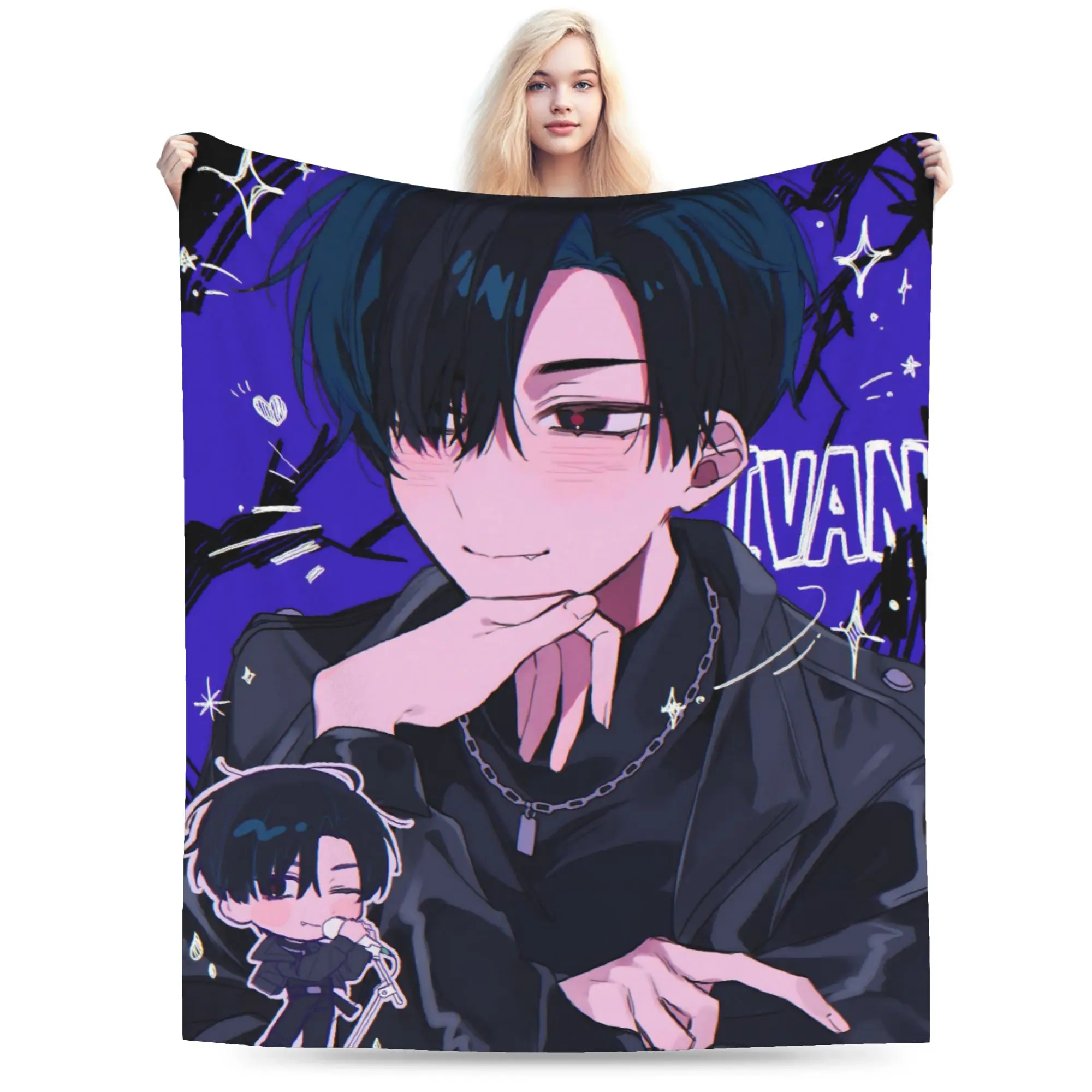 Alien Stages Anime Blanket Flannel All Season  Multi-function Soft Throw Blankets for Bedding Travel Bedspreads
