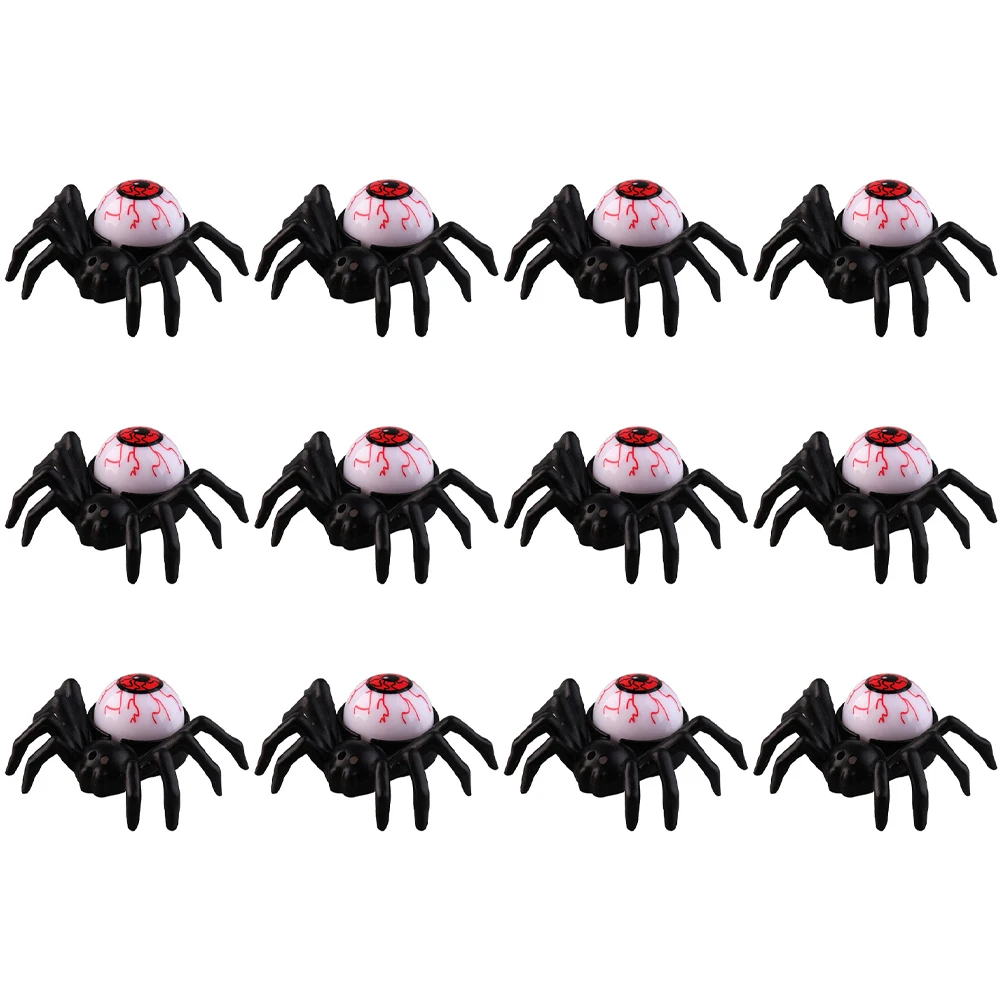 12 قطعة LED الهالوين الرعب العنكبوت ضوء بطارية تعمل العنكبوت الخلفي العين ظهرت شمعة مصباح العنكبوت العين ضوء LED ضوء شمعة #2