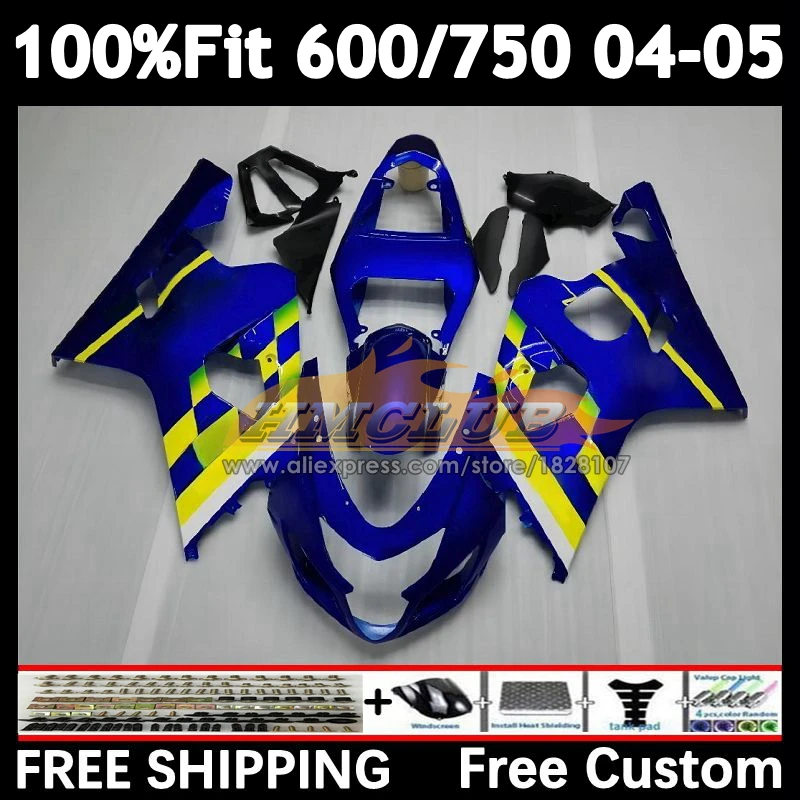 

Injection Body For SUZUKI GSXR 600 750 C GSXR600 2004 2005 13No.15 Blue stock GSXR-600 K4 GSXR-750 600CC GSXR750 04 05 Fairing