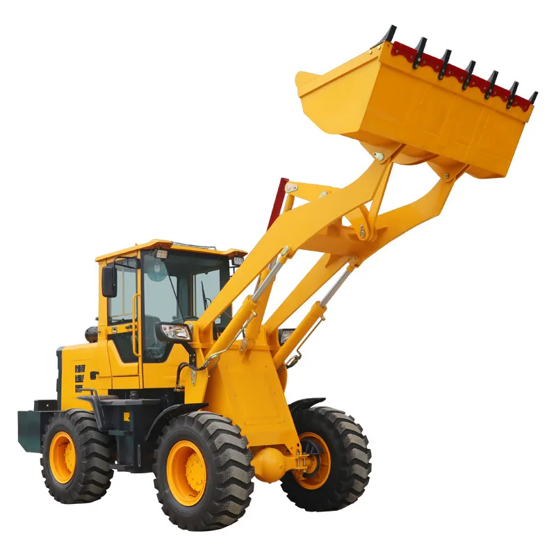 Small loader four-wheel drive hydraulic forklift 20 type grass grabbing wood grabbing machine engineering grain loading 30 type