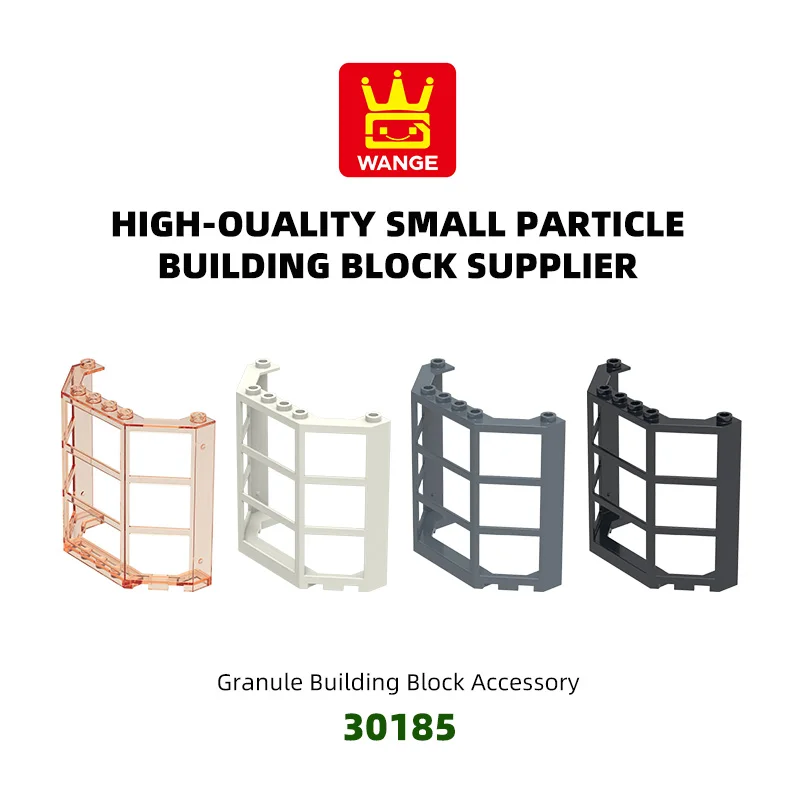 

WANGE 19Pcs/Lot 30185 Bowed window frame Block Moc Color Accessories Compatible with Brick DIY Children's Toy Assembly Gift Box