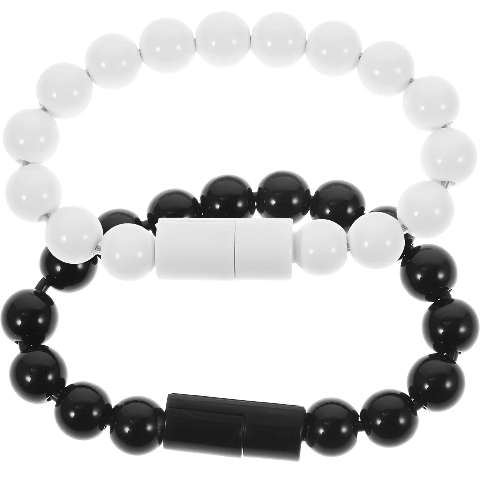 

Bead Bracelet USB 2.0 Type C Wrist 1 Bracelet Cable Stylish Pearl Plated Anti Rust