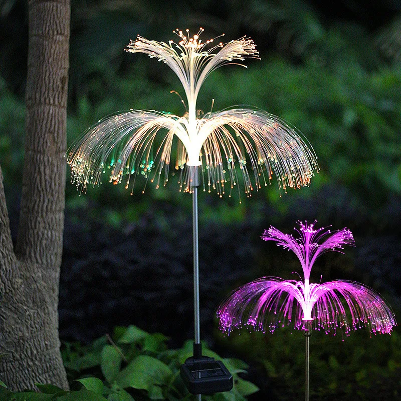 1PC 7-Color Changing Outdoor Lamp Solar Jellyfish Lights Waterproof Pathway Lawn Garden Decor Lighting image 4