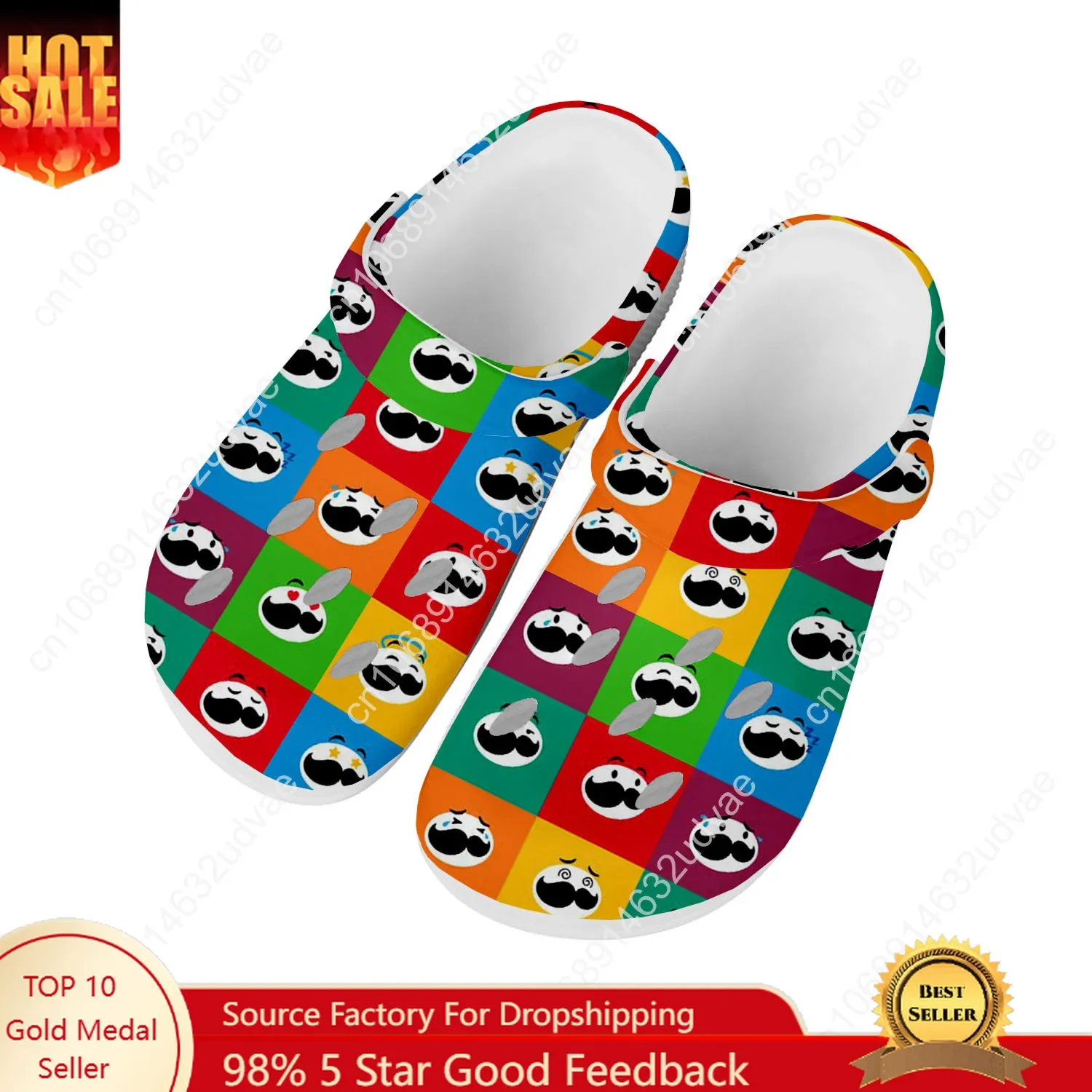 Pringles Water Shoes Mens Womens Comfortable Fashion Home Garden Clogs Customizd Sandals Beach Breathable Hole Slippers