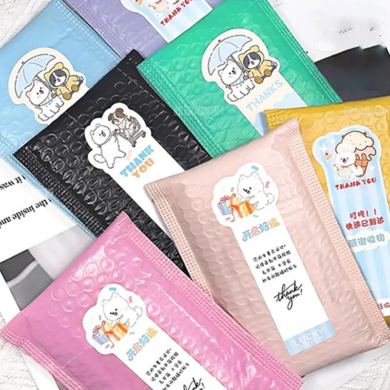 

20-Piece Cartoon Dog Long Sealing Stickers - Bakery Takeout Packaging Decals, Food-Grade Safety Seals, Creative Reminder Labels