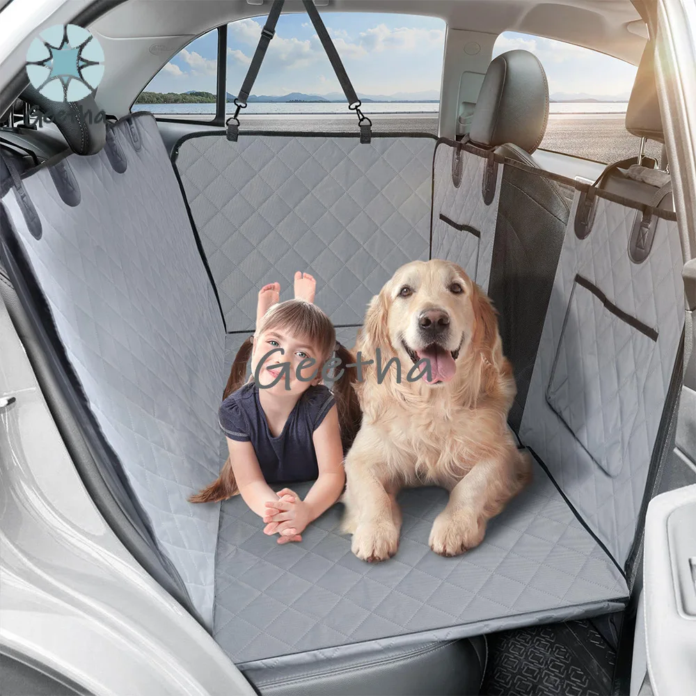 

Back Seat Extender for Dogs Hard Bottom Dog Car Seat Cover Support 300lbs Heavy Duty Scratch Backseat Dog Hammock Car Truck SUV