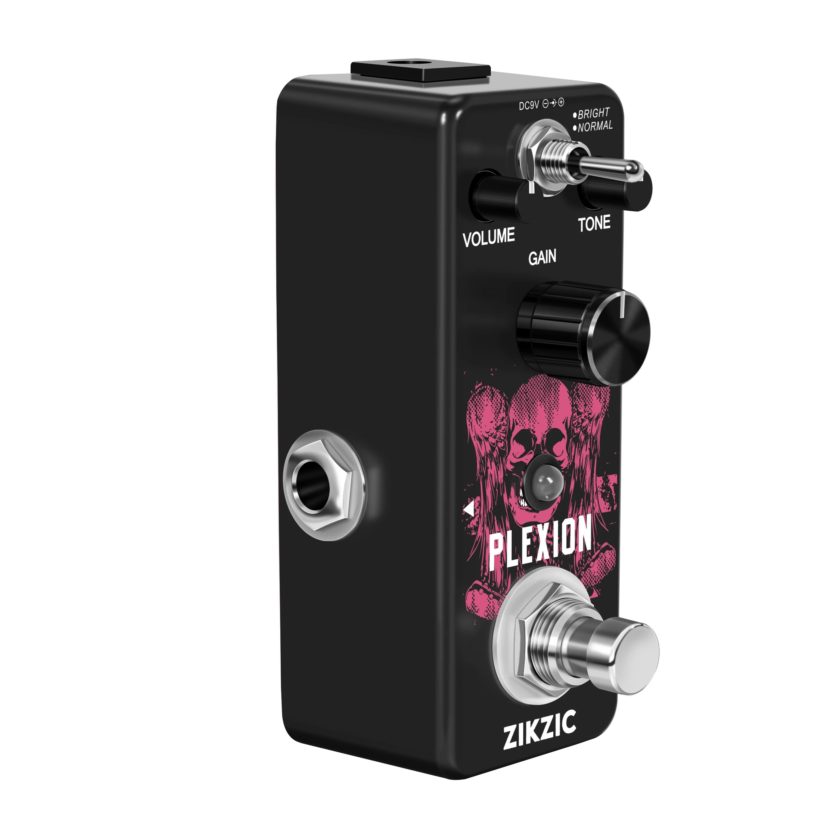 Zikzic Distortion Pedal Plexion Effect Pedal for Guitar Bass Distortion Pedal with Bright Normal Modes True Bypass LEF-324 …