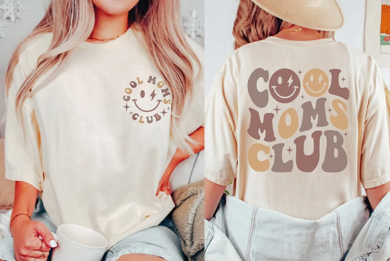 

Футболка Cool Moms Club, удобные цвета, мама, мама, новый день рождения, забавный день матери, Bp