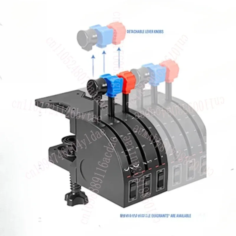 Z44- عصا التحكم في الطيران المدنية Microsoft Simulation YOKE عصا التحكم في الطيران محاكاة الخانق الطيران الطرفية X-طائرة #3