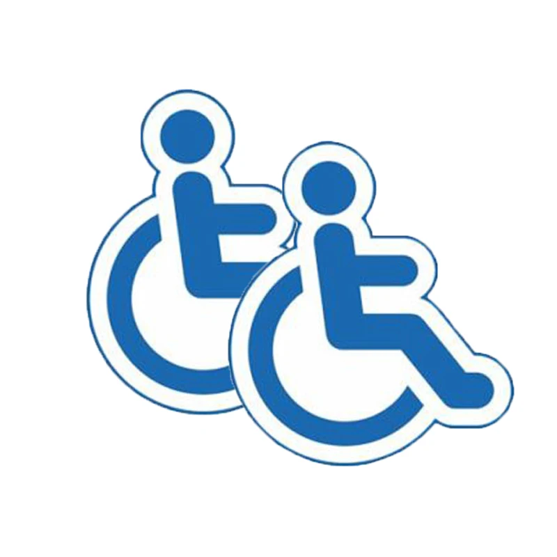 Disabled Mobility Badge Car Sticker Waterproof Decal Laptop Suitcase Truck Motorcycle Auto Accessories 12cm