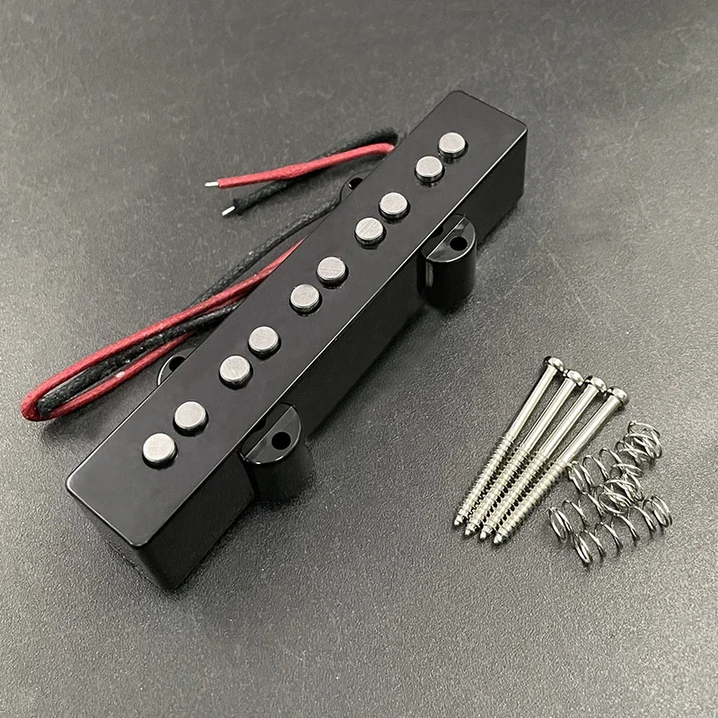 Alnico 5 Pickup for 5-StringJazz Bass Pickups Neck-9.6K & Bridge-11.1K Pickup Fit 5 Strings Jazz Bass Guitar Pickup Part