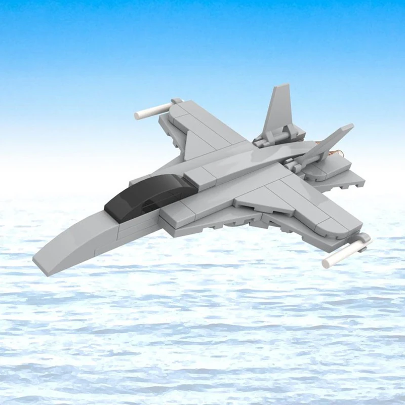qwert F/A-18 Hornet Modern Military Fighter Jets Model MOC Building Bricks War Equipment Modular Technology Gifts Children Toys