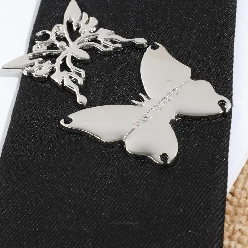X5XA Classical Butterfly Design Tie Lightweight Polyester Sparkling Necktie for Stage Elegant Neckwear For Daily Office Wear