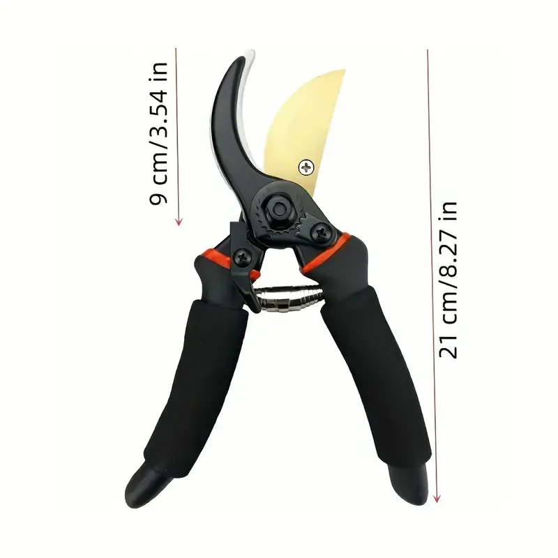 Professional Titanium Bypass Pruning Shears (T13) - Super Sharp Premium Garden Shears, Garden Pruning Shears, Garden Hedge Shear