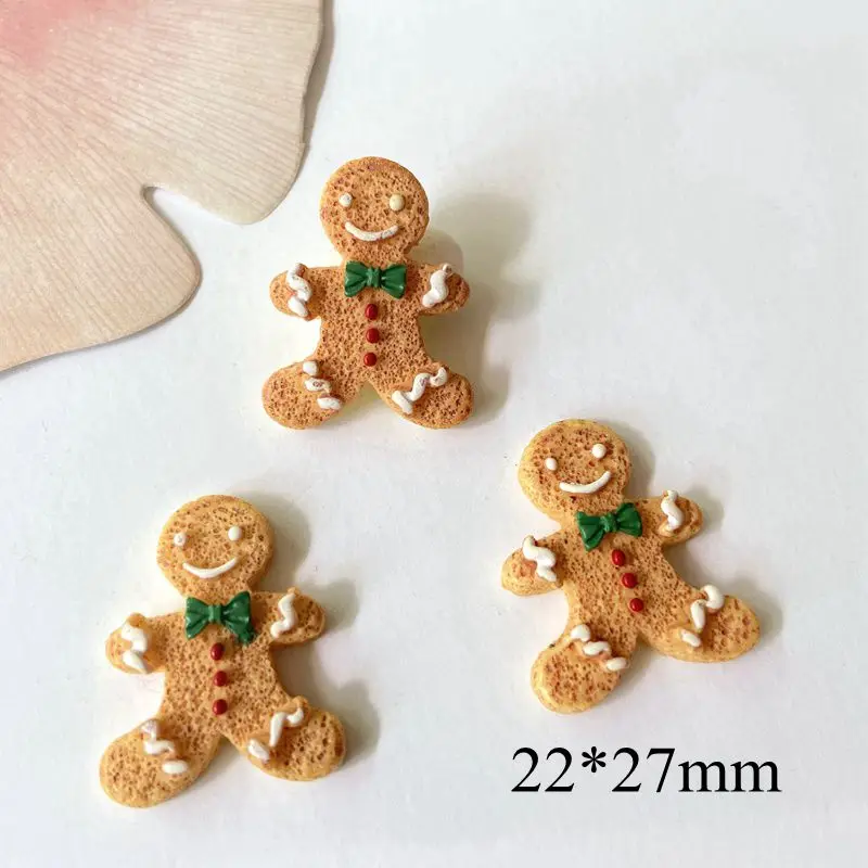 10 pz/set NUOVA Serie Di Natale Resina Posteriore Piana Scrapbooking FAI DA TE Copricapi Del Bambino Decorazione Della Casa Arco Ornamento Accessori