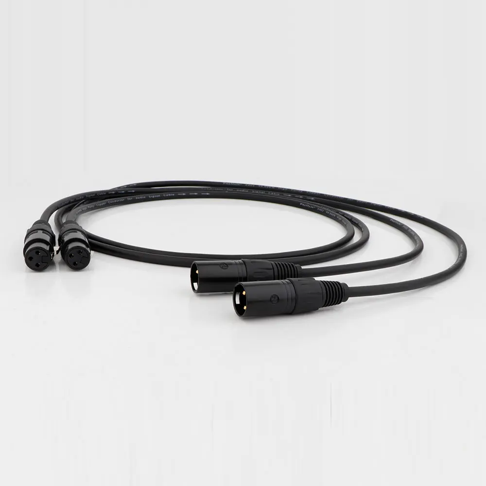 X401 1Pair hi-end 5N OCC Conductor Audio Balance Interconnect Cable with Gold Plated XLR Plug Connector HIFI Audio XLR Cable