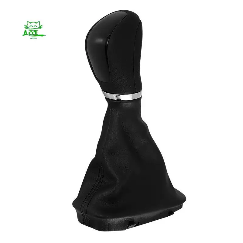 A22E-Black Automatic Gear Shift Knob With Gaitor Boot For Mercedes Benz W203 W204 Auto Accessories