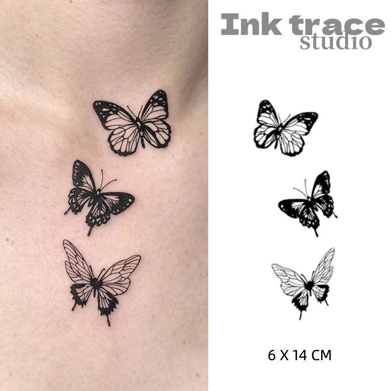 Butterfly Temporary Tattoo That Lasts up to 15 Days New Arrivals Body Art Sticker Easy to Apply Waterproof Design