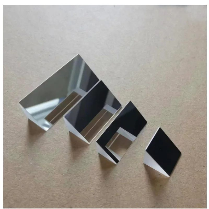 K9 Optical Glass Inclined Plane Coated Isosceles Right Angle Prism For 90-degree Measurement Experiments