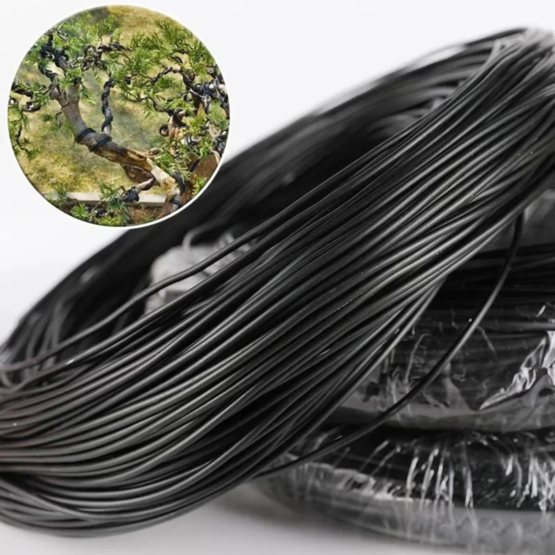 Drut aluminiowy do podpierania roślin 1/2 rolki, 1/1.5/2/2.5/3mm, dekoracja bonsai, ręcznie robiony drut DIY do kształtowania roślin, akcesoria ogrodowe
