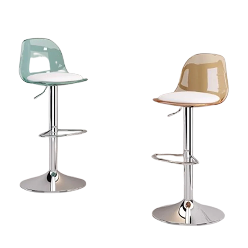 

Camping Ultralight Bar Stool High Back Adjustable Swivel Bar Stool Simple Leather Pub Asiento Habitacion Restaurant Furniture