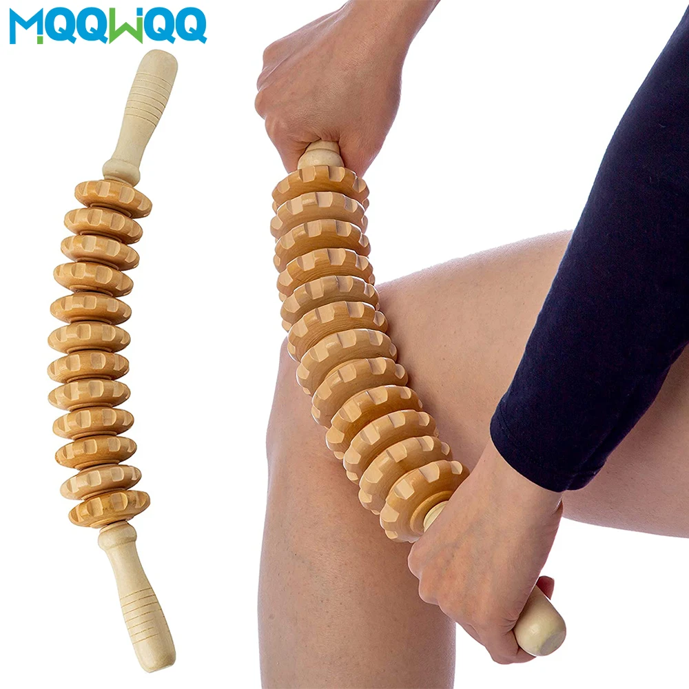 

Curved Wood Massage Roller Stick Lymphatic Drainage Wood Therapy Massage Tool Maderoterapia Colombiana Anti Cellulite Massager