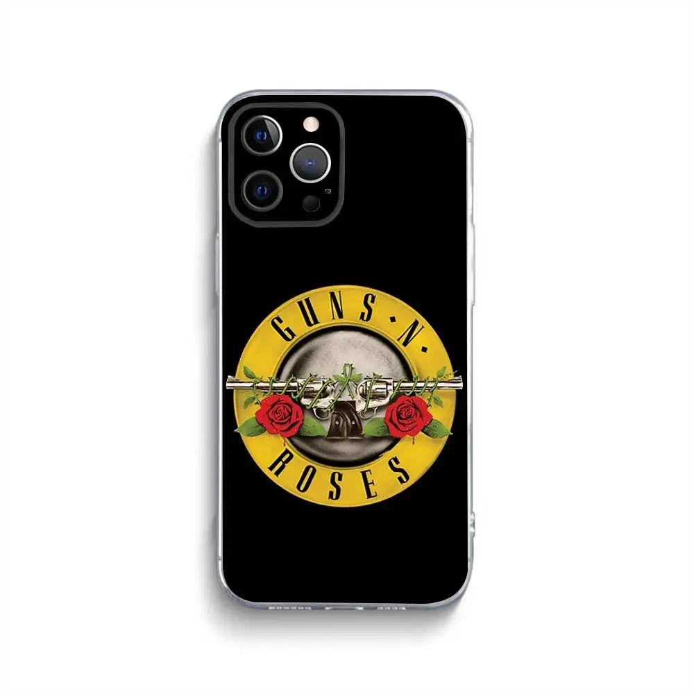 Чехол для телефона G-Guns n Roses Good Time для iPhone 16,15,14,13,12,11, Pro, Max, Xs, Xr, X,7,8, Plus, мини-силиконовый прозрачный чехол