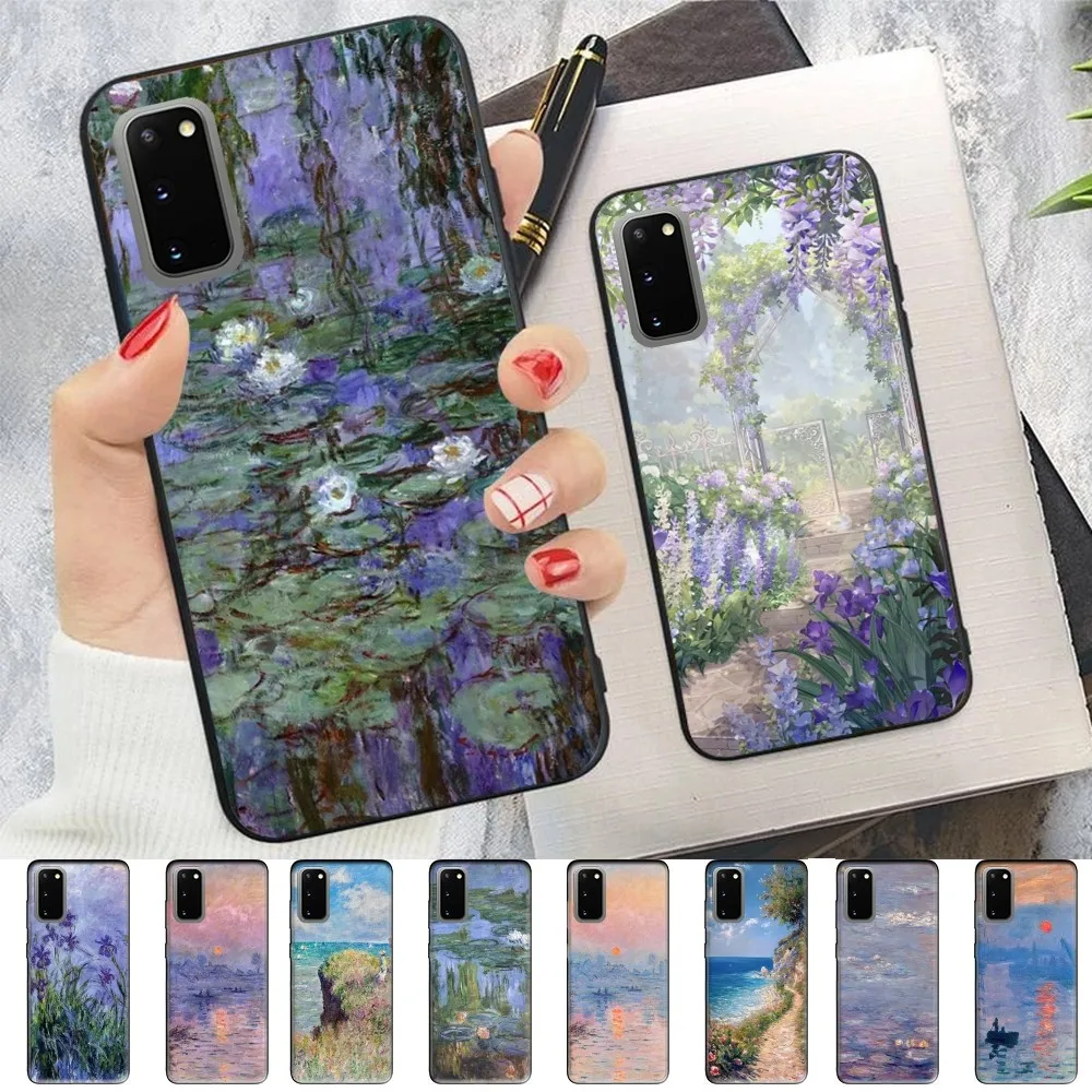 Claude Monet Phone Case For Samsung S 9 10 20 21 22 23 30 23 24 Plus Lite Ultra FE S10lite Fundas