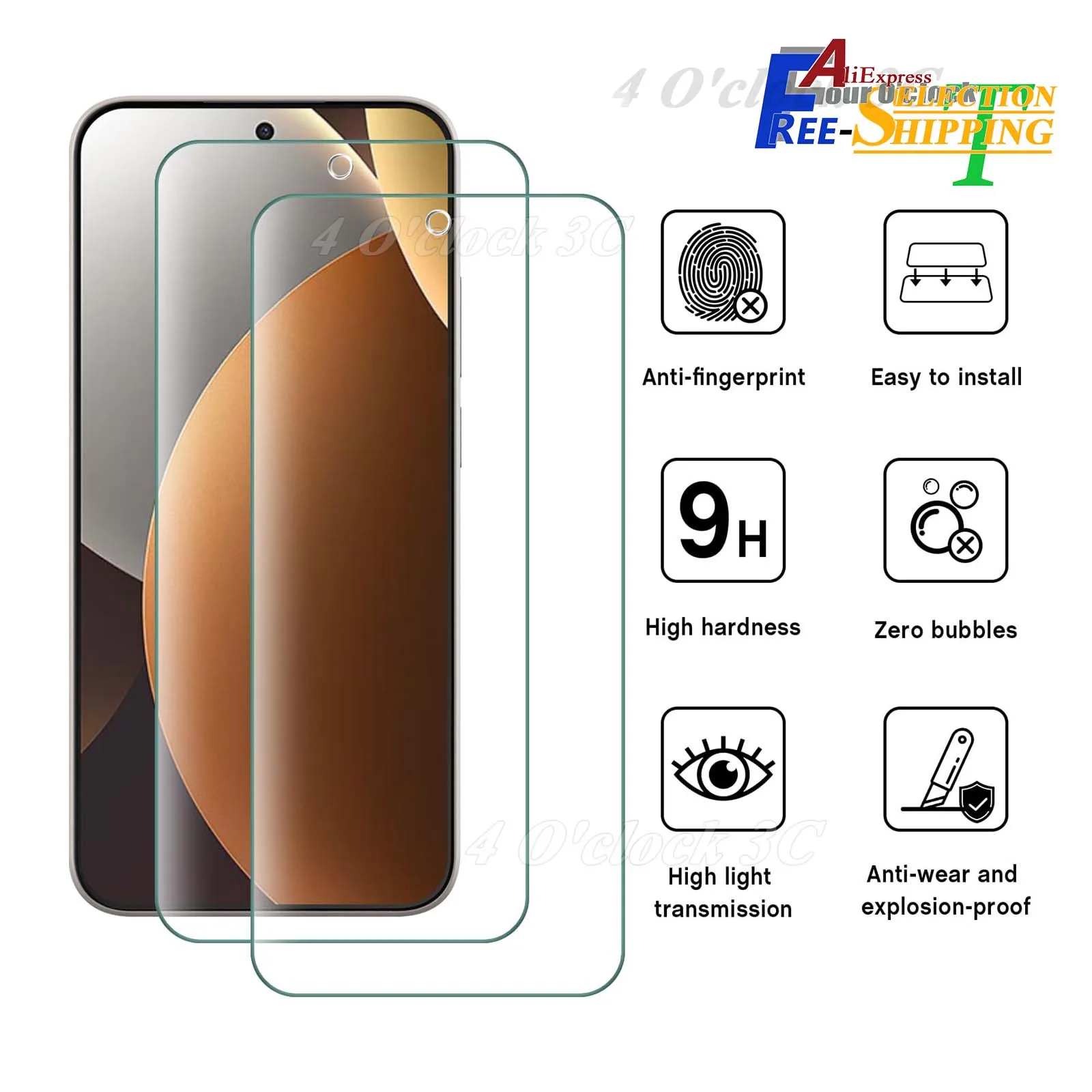 

For Redmi Note 15 Pro 5G 6.83 inch Screen Protector Tempered Glass Crystal 9H HD Clear Scratch Resistant Case Friendly