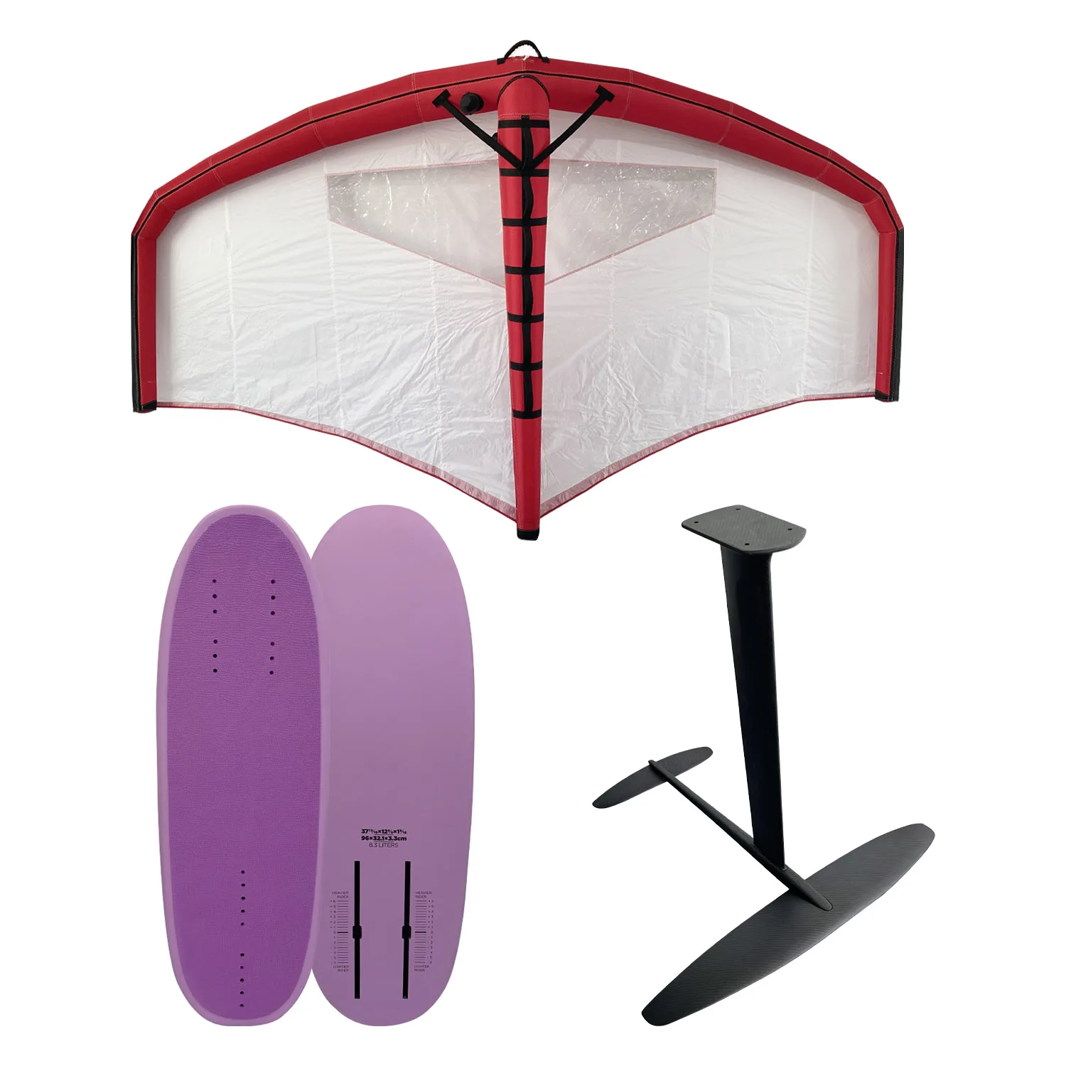 

Fanatic унисекс Carbon Sup Wing Foil Кайтсерфинг Воздушные змеи Доска для серфинга Набор из 3 предметов с надувной доской Sup Включает насос на подводных крыльях