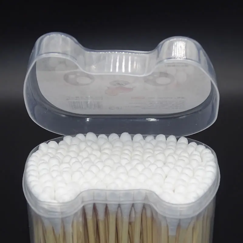 200 sztuk kot kreskówkowy wacik do użytku domowego usuwanie makijażu kopanie uszu higiena czyszczenie wacik jednorazowe okrągłe czyszczenie głowy