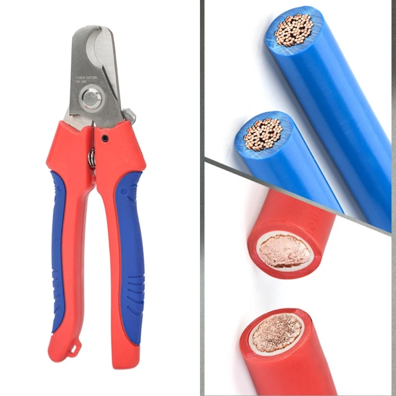 WX-206 광전지 케이블 커터 단일 코어 케이블 24mm2 가위 용 솔라 와이어 커팅 펜치 고 탄소강 드롭 배송