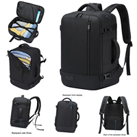 EZUOLA Hand luggage 40x20x25 Air travel bag,with laptop compartment, portable luggage for men, students, business people, school