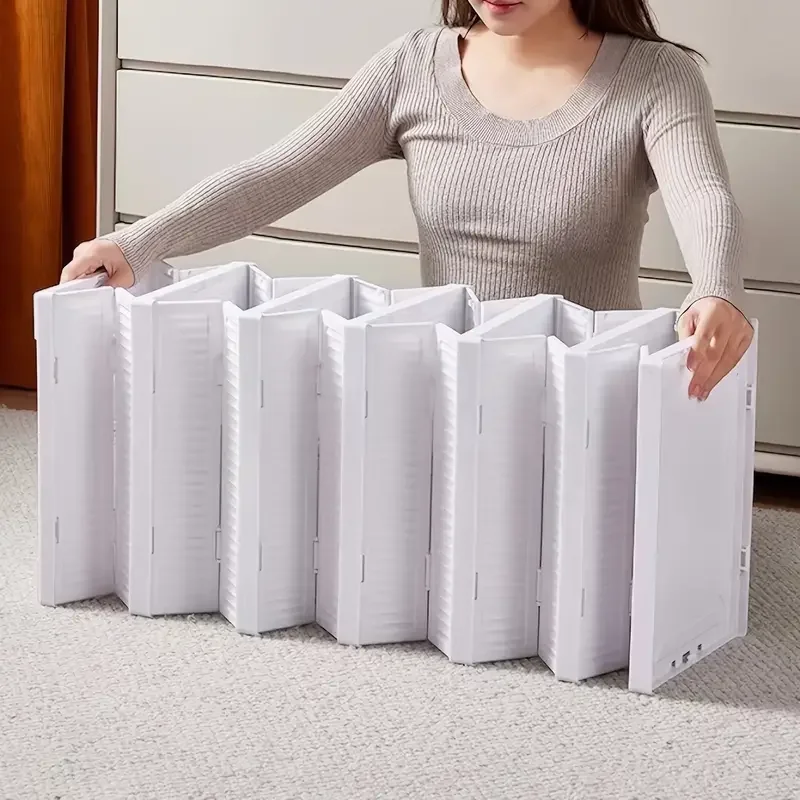 No-Install Folding Shoe Cabinet, Transparent Dustproof Shoe Rack, Unfolding Shoe Box，Collapsible Shoe Storage Organizer image 4