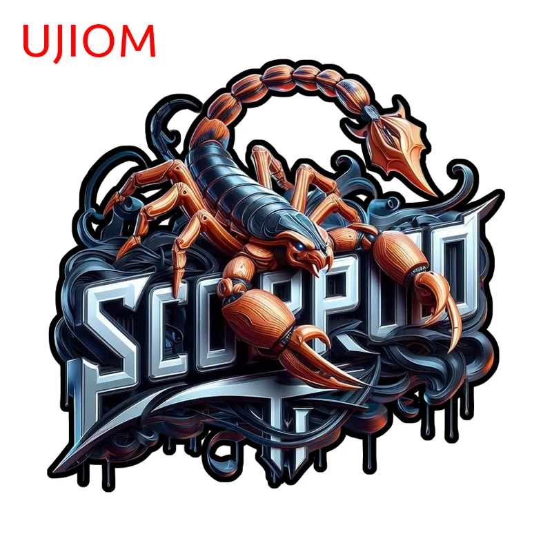 UJIOM Arthropods Animal Scorpion Wall Sticker Artistic Eye Catching Cupboard Decal Suitable For Veneer Sofa Wall Decoration