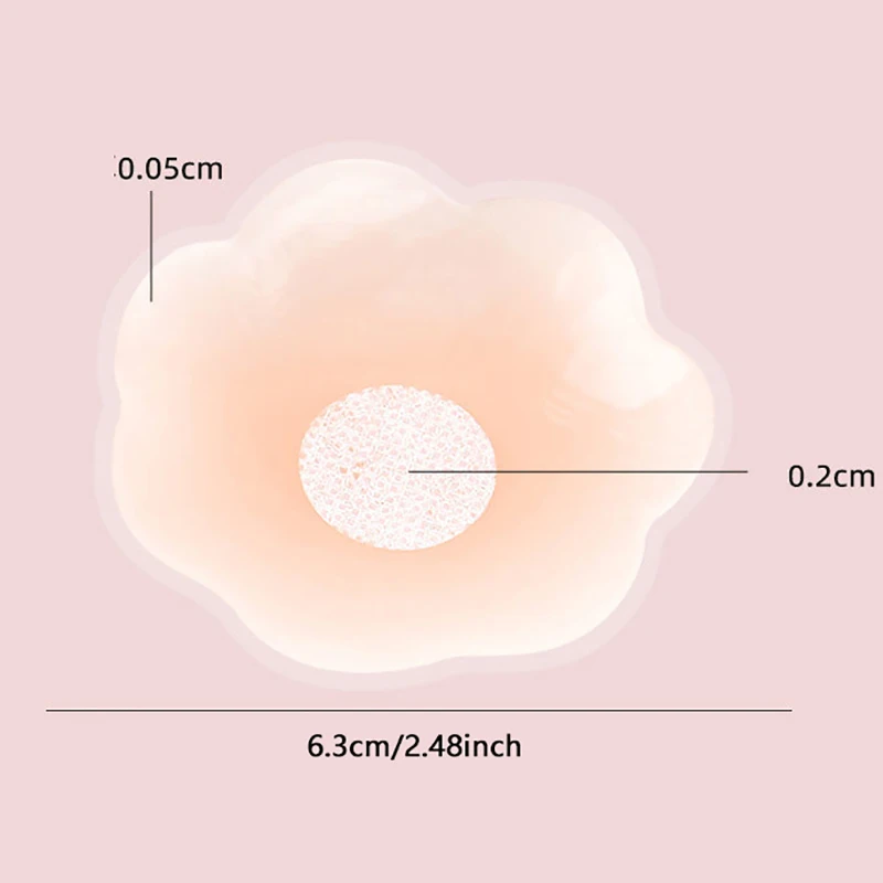 1 Paar wiederverwendbare Frauen Brust Blütenblätter Lift Nippel Abdeckung unsichtbarer Klebstoff trägerlos rückenfrei Stick On BH Silikon Brust Aufkleber