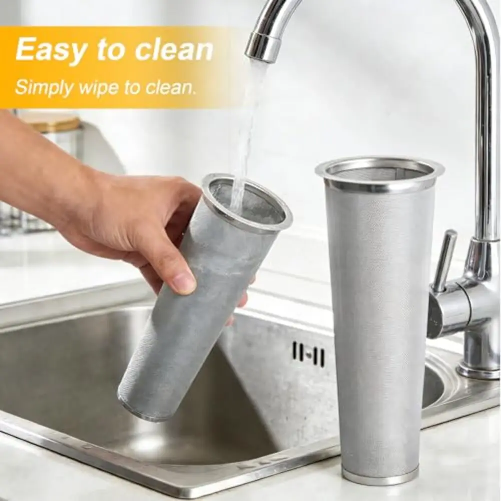 For Home Brewing Cold Brew Filter Ultra-Fine Mesh Bar Accessory Fine Mesh Filtration Sealing Ring Included Leak-proof Fit