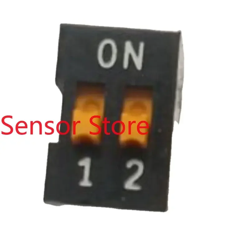 

10PCS A6E-2104 2-position Dip Switch 2P Flat-plucked Piano Key Type 2.54mm Straight-in.