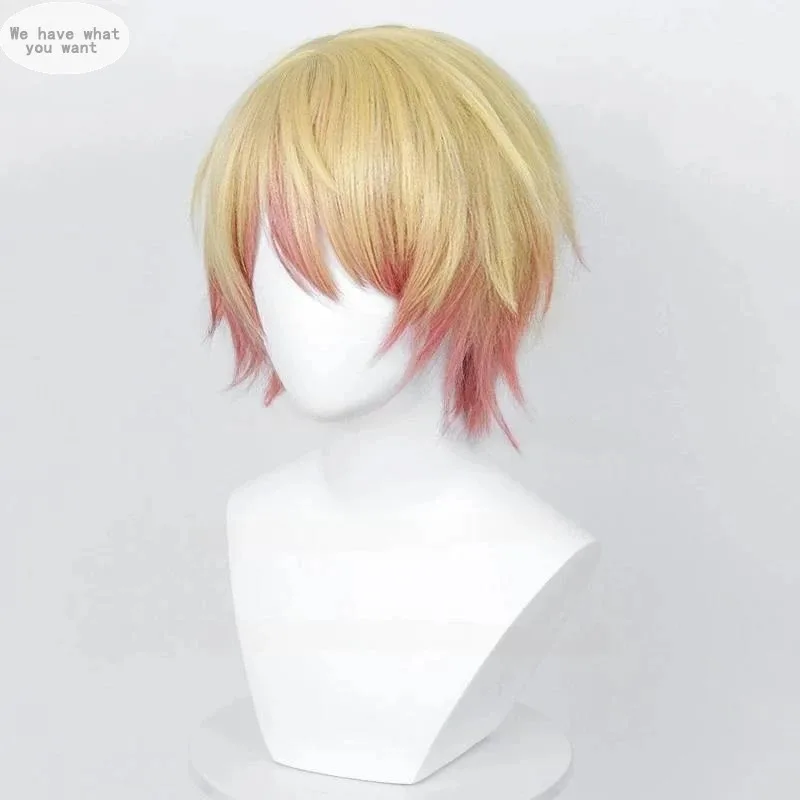 Tenma tsukasa peruca cosplay 30cm perucas curtas resistente ao calor cabelo sintético anime perucas de halloween