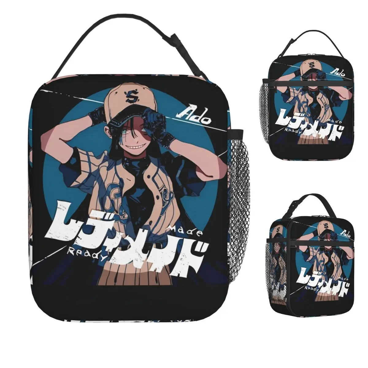 

Ado Wish Tour Japan Singer Сумка для обеда Ado Hibana World Tour 2025 Ланч-бокс Сумка-холодильник для пикника Модная сумка-холодильник Оксфорд Сумки для еды