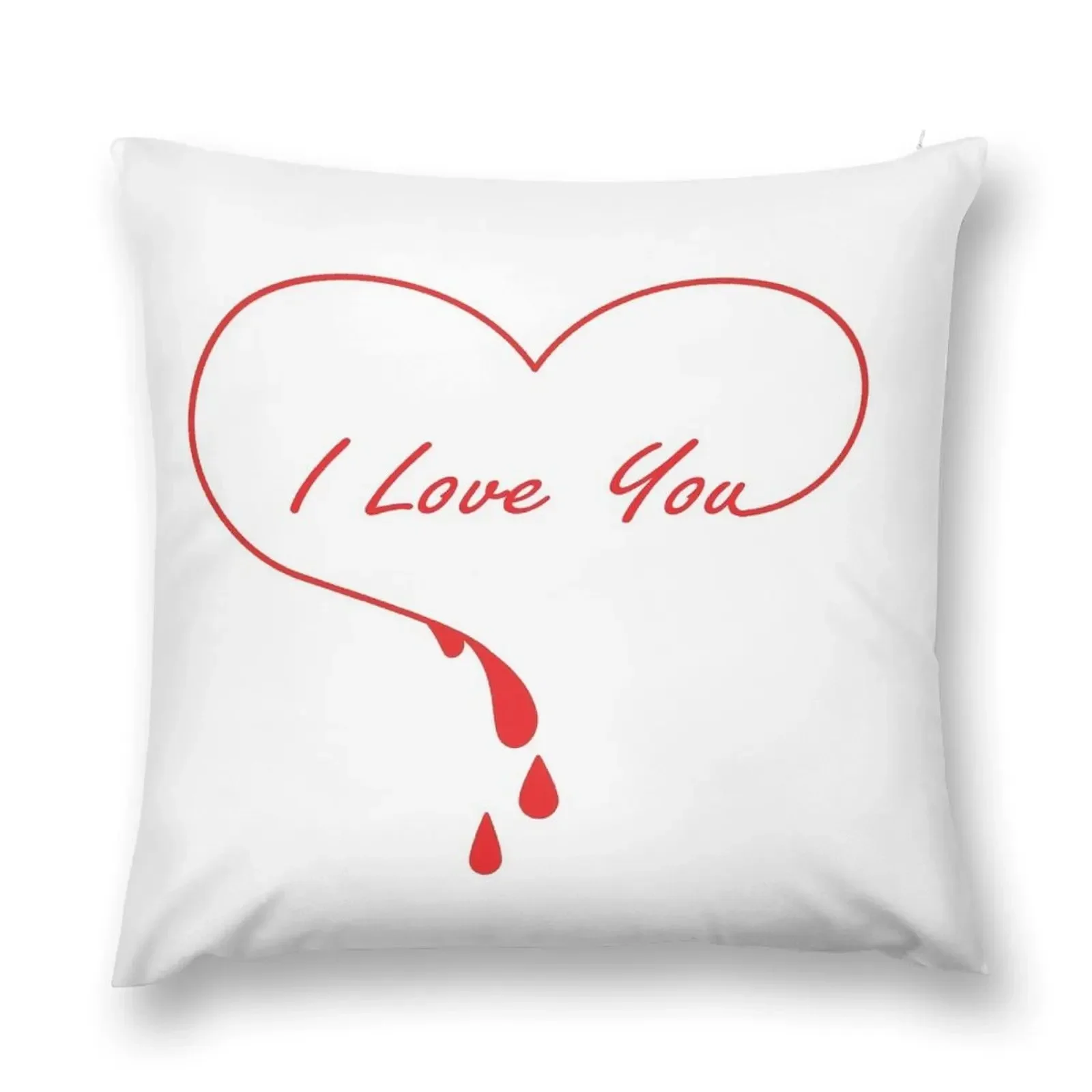 

I Love You heart Throw Pillow Custom Cushion Christmas Pillows pillow