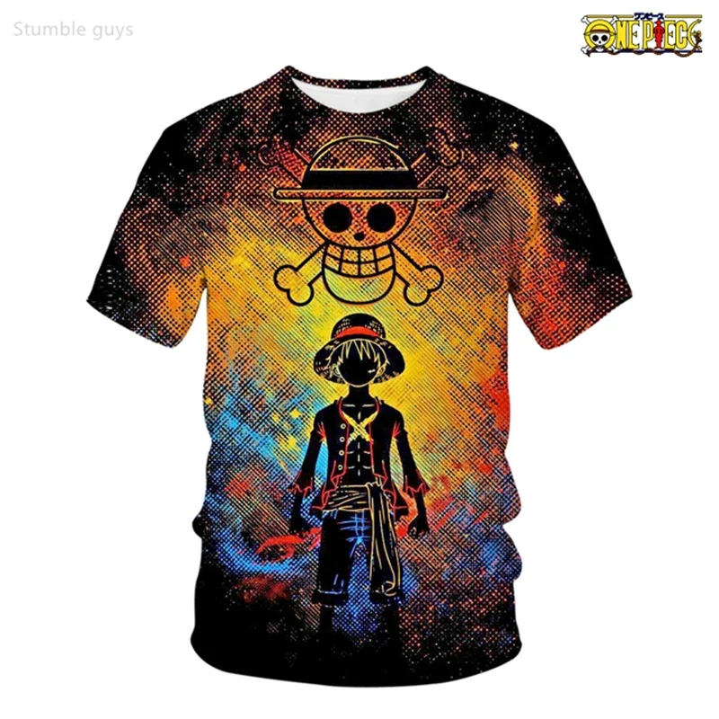 Men's Casual One Piece T-Shirt Franky Modern Print Boys Clothes Girls Short Sleeve Men Jersey Breathable Summer