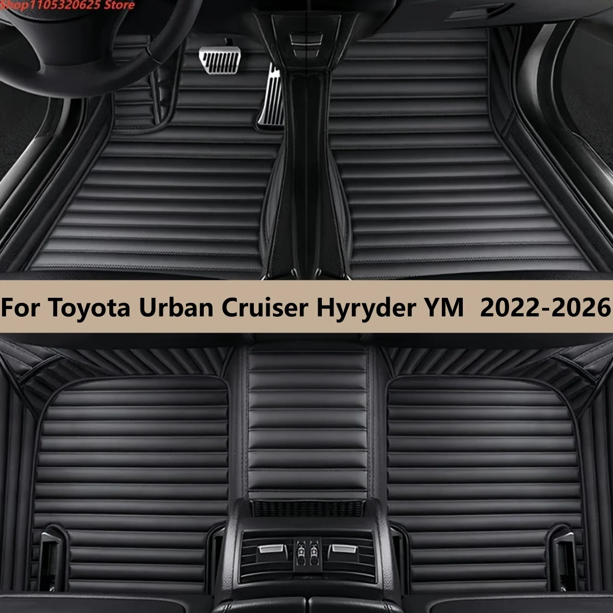 

Car Floor Mats For Toyota Urban Cruiser Hyryder YM 2022 2023 2024 2025 2026 Auto Leather Carpet Pads Foot Mat Rugs